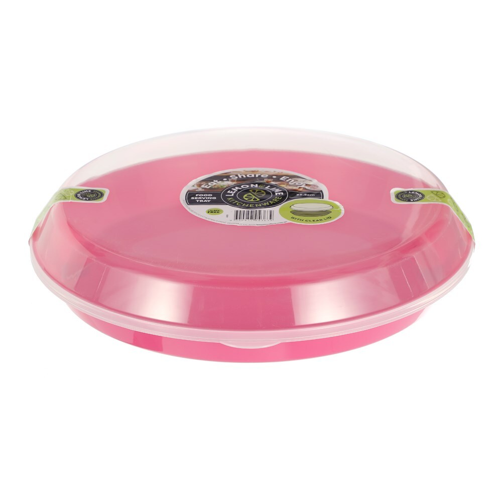 43639-lemon-lime-food-serving-tray-clear-lid-35-5cm-assorted