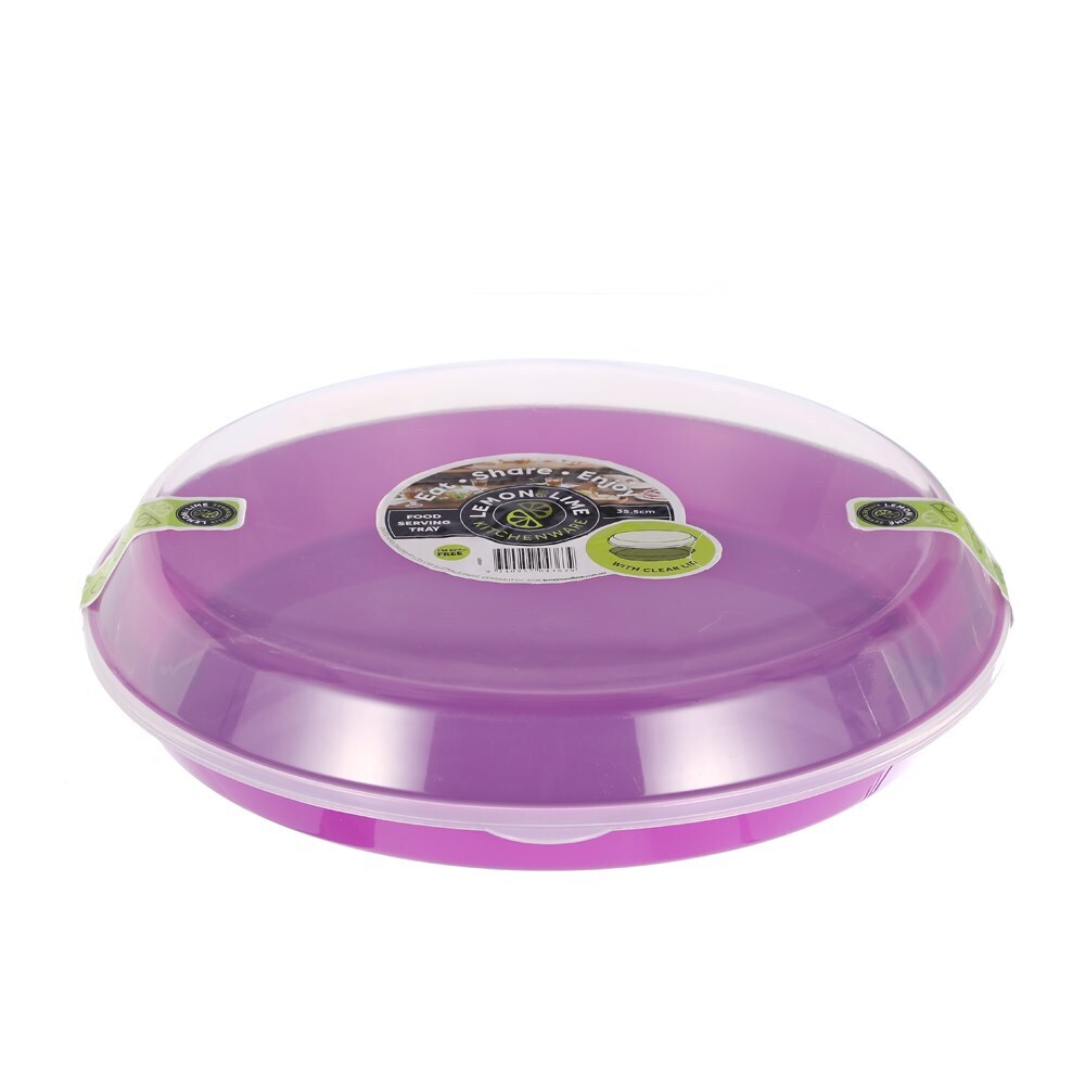 43639-lemon-lime-food-serving-tray-clear-lid-35-5cm-assorted