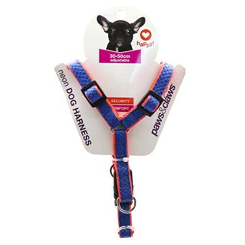 44384-paws-claws-colourful-p-u-nylon-harness-30-50cm