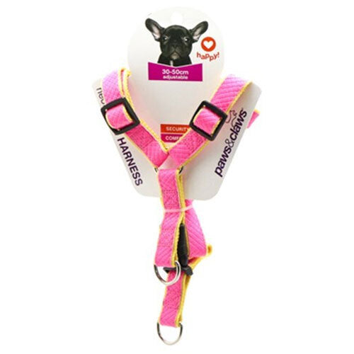 44384-paws-claws-colourful-p-u-nylon-harness-30-50cm