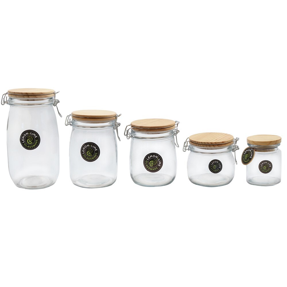 45022-lemon-lime-glass-clip-jar-wooden-lid-470ml-10-5x11cm