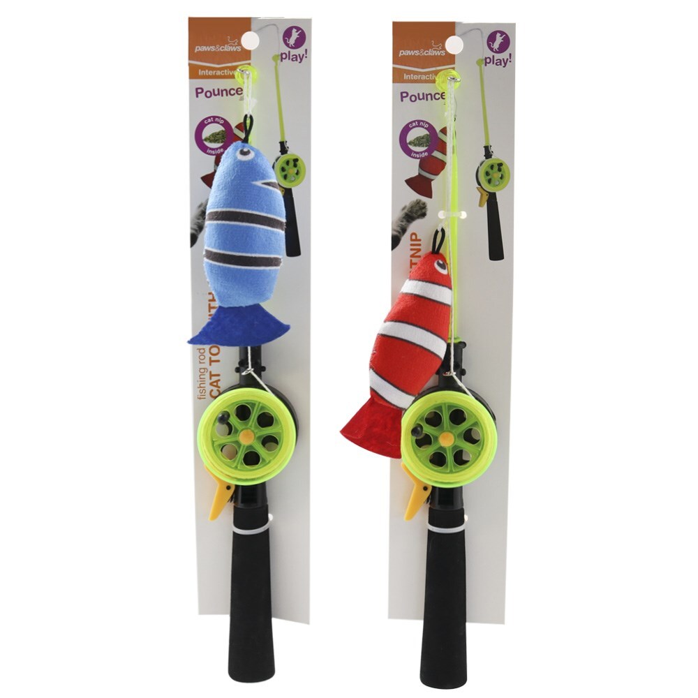 47279-paws-claws-35cm-go-fish-rod-cat-toy-assorted