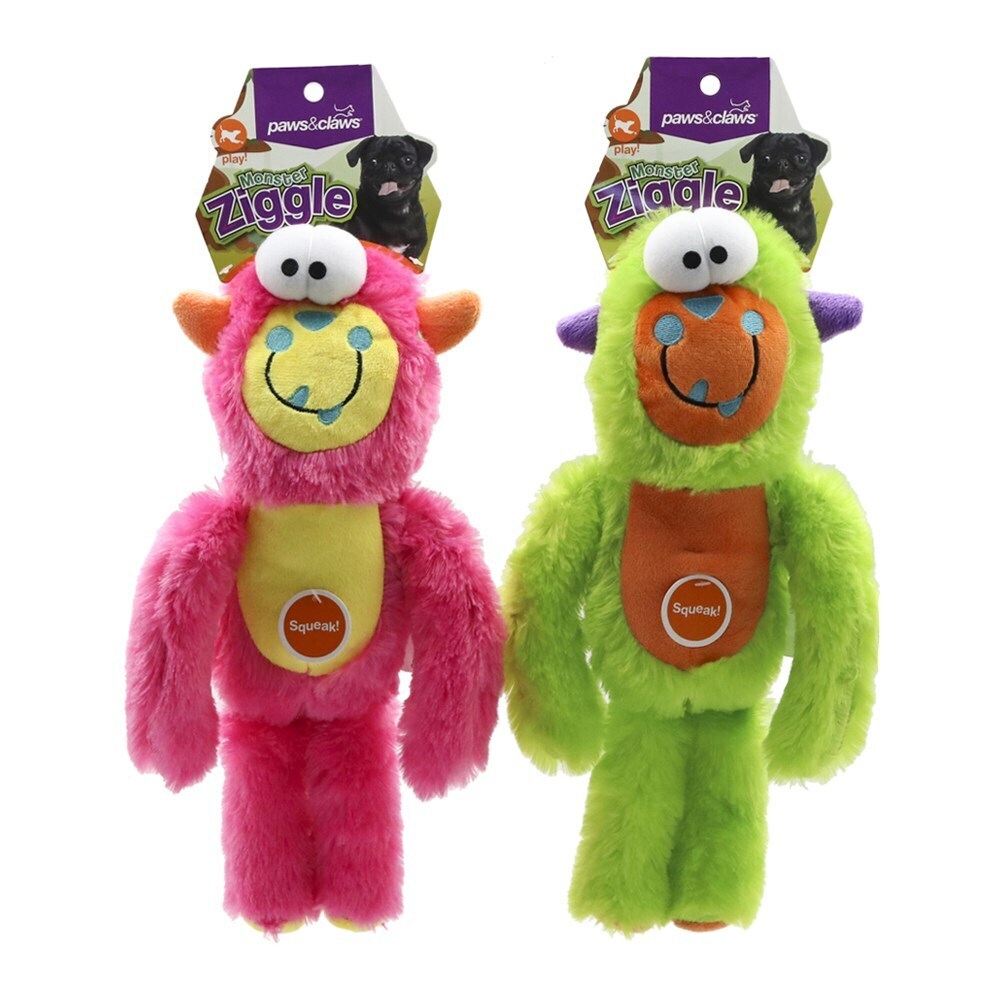 49525-paws-claws-monster-ziggle-pet-toy-34cm-assorted
