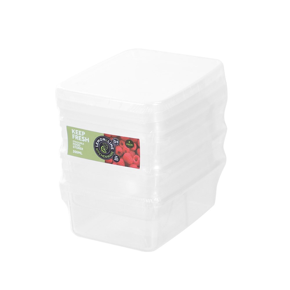 61046-3pk-lemon-lime-keep-fresh-300ml-11cm-food-container-clear