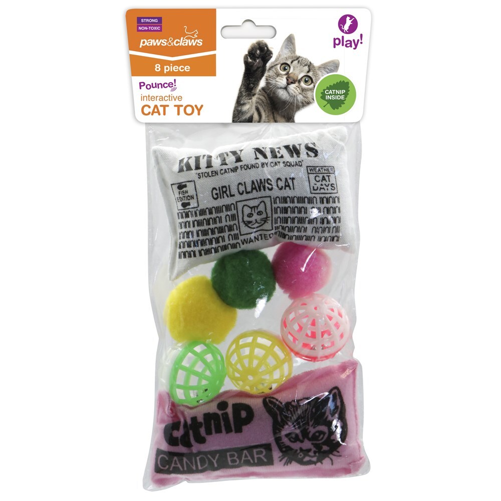 64566-8pk-paws-claws-cat-activity-toy-with-catnip-assorted