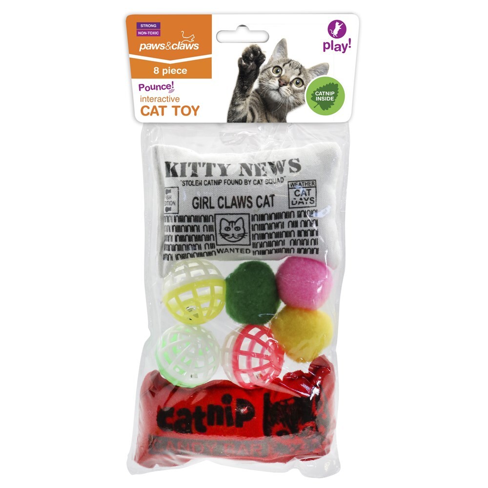 64566-8pk-paws-claws-cat-activity-toy-with-catnip-assorted
