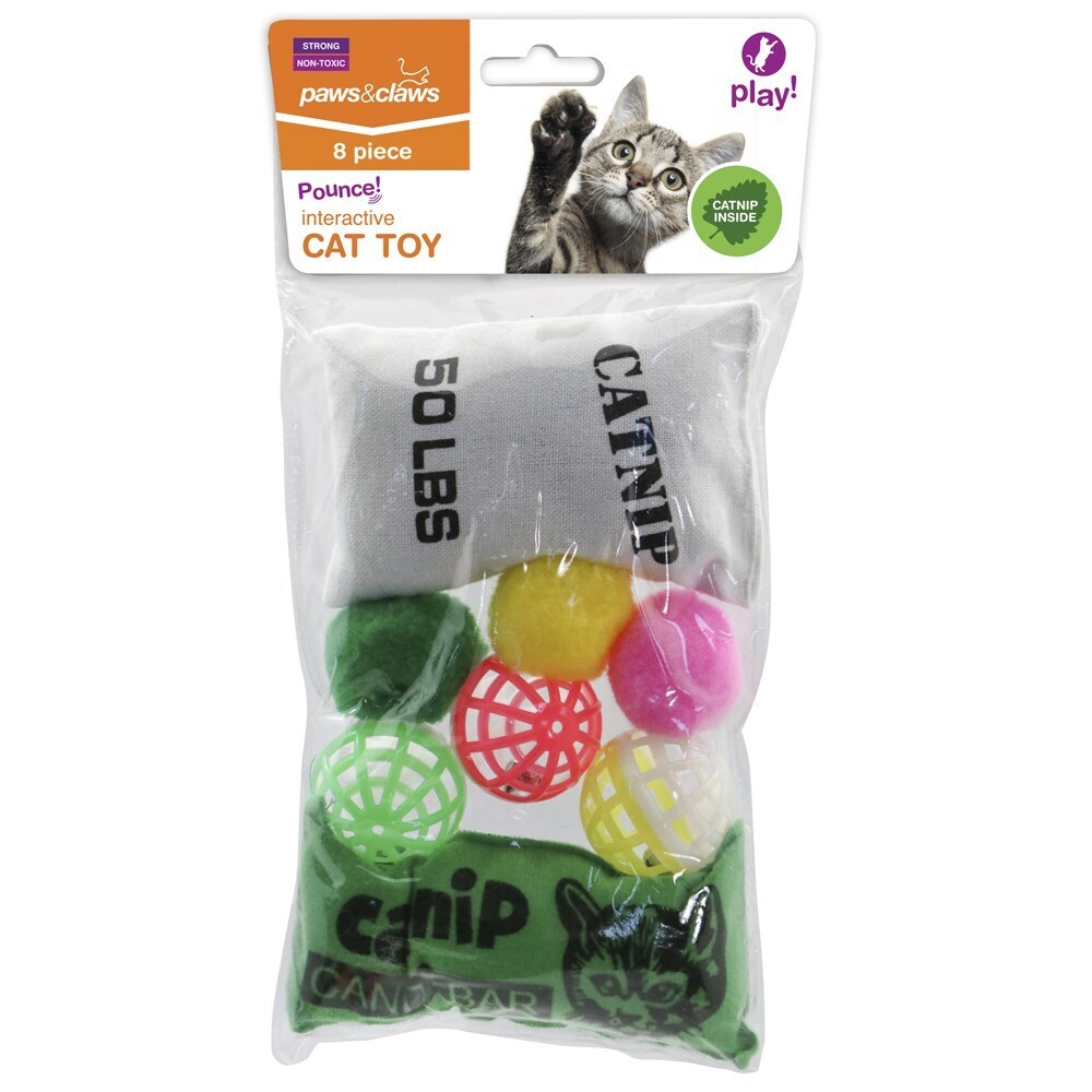 64566-8pk-paws-claws-cat-activity-toy-with-catnip-assorted