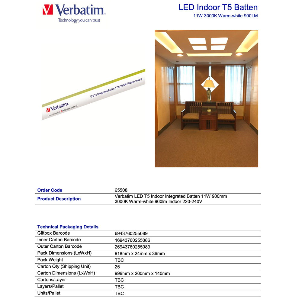 65508p-verbatim-indoor-integrated-t5-batten-fixture-w-led-light-strip-11w-900lm-3k