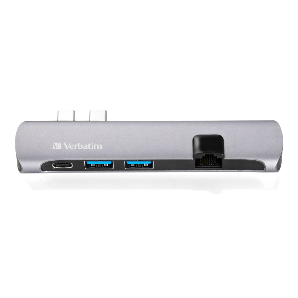 65801-verbatim-dual-usb-c-to-hdmi-rj45-usb-3-0-hub-grey