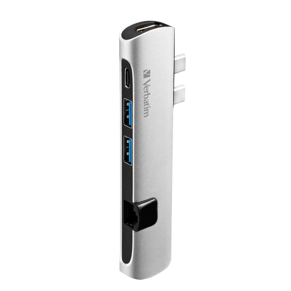 65802-verbatim-dual-usb-c-to-hdmi-rj45-usb-3-0-hub-silver