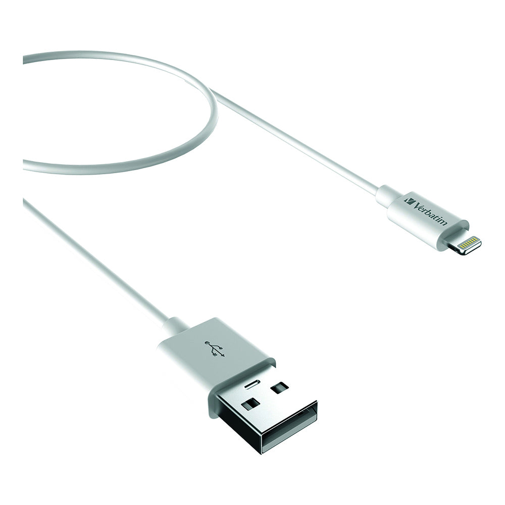66580-verbatim-charge-sync-lightning-cable-50cm-white