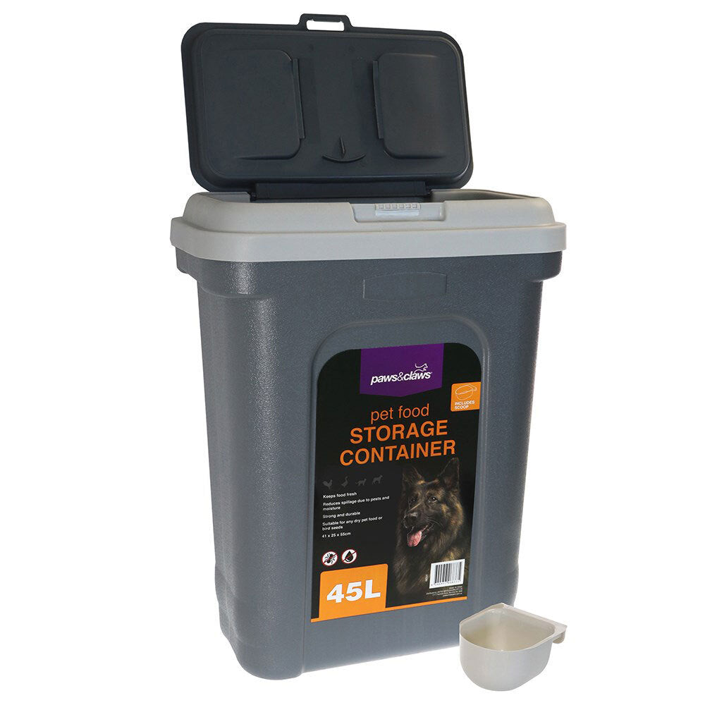 68335-paws-claws-45l-pet-food-storage-container-w-scoop-55x41x25cm