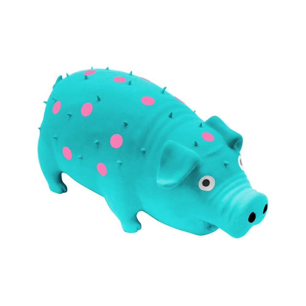 70222-paws-claws-21cm-oinky-pig-latex-pet-toy-assorted