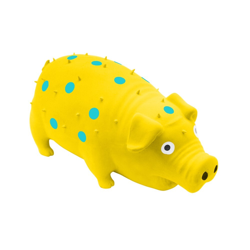 70222-paws-claws-21cm-oinky-pig-latex-pet-toy-assorted