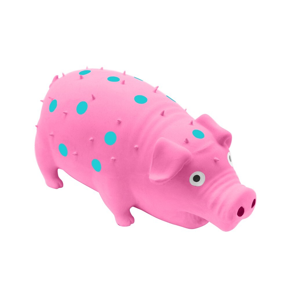 70222-paws-claws-21cm-oinky-pig-latex-pet-toy-assorted