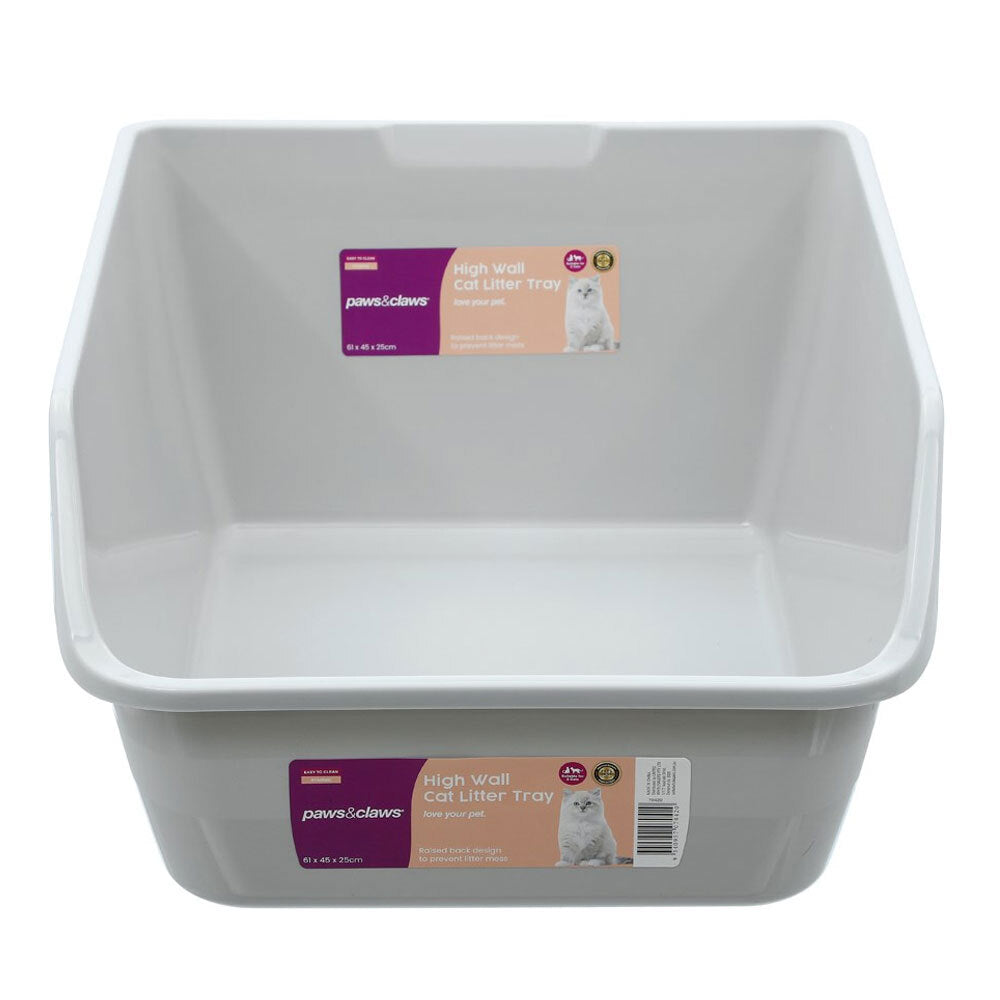 70420-paws-claws-high-wall-cat-litter-tray-grey
