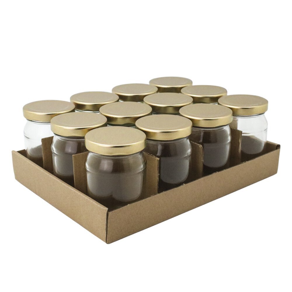72349-12pk-lemon-lime-verona-glass-jar-150ml-gold-lid