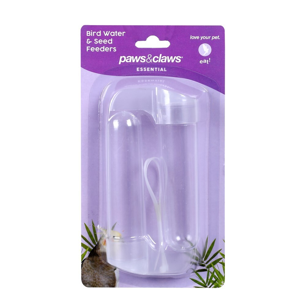 76439-paws-claws-bird-water-seed-feeders-2pc