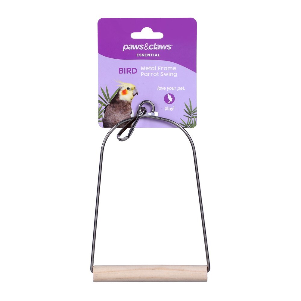 76569-paws-claws-metal-frame-parrot-swing-8x15cm