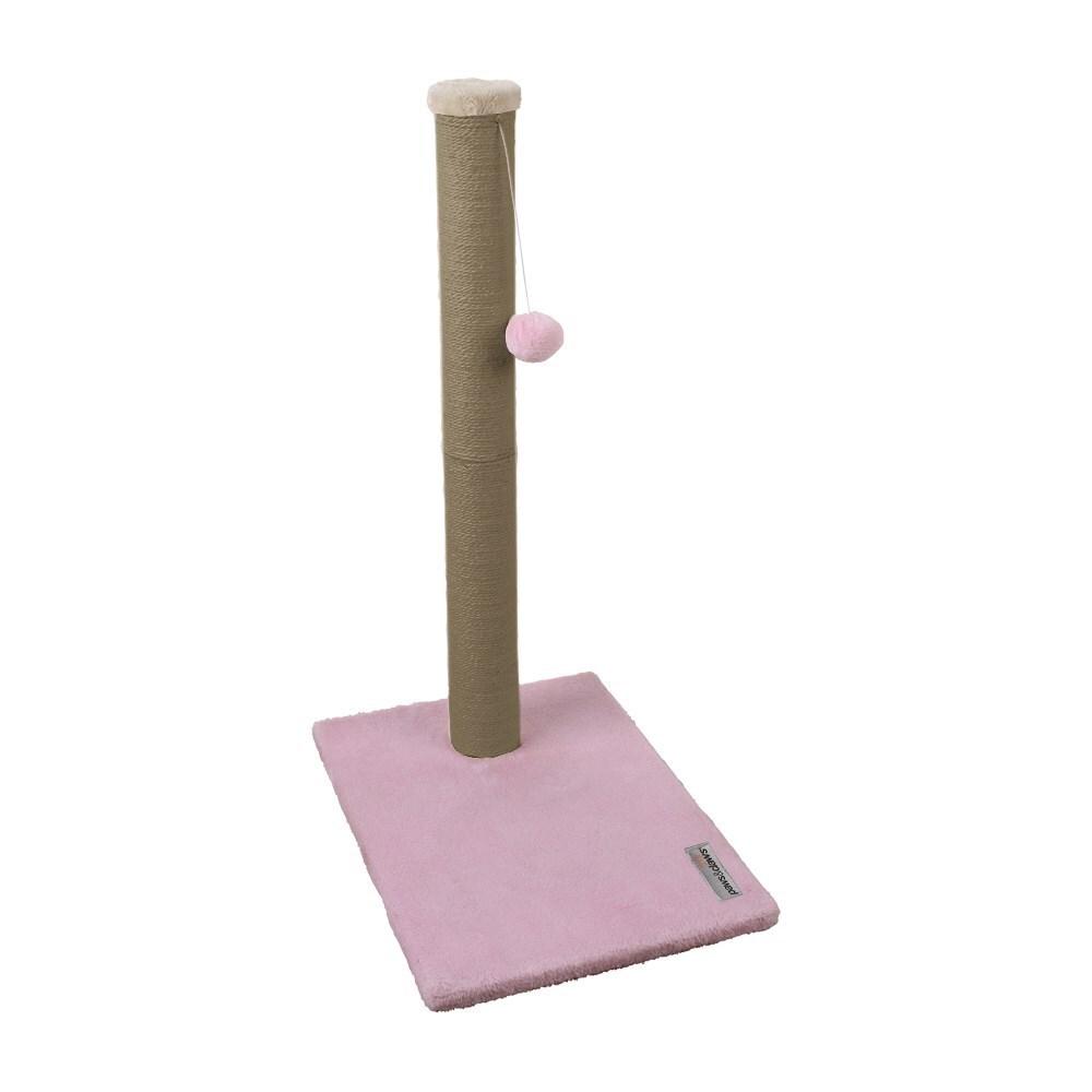 77580-paws-claws-catsby-65cm-scratching-post-w-toy-assorted