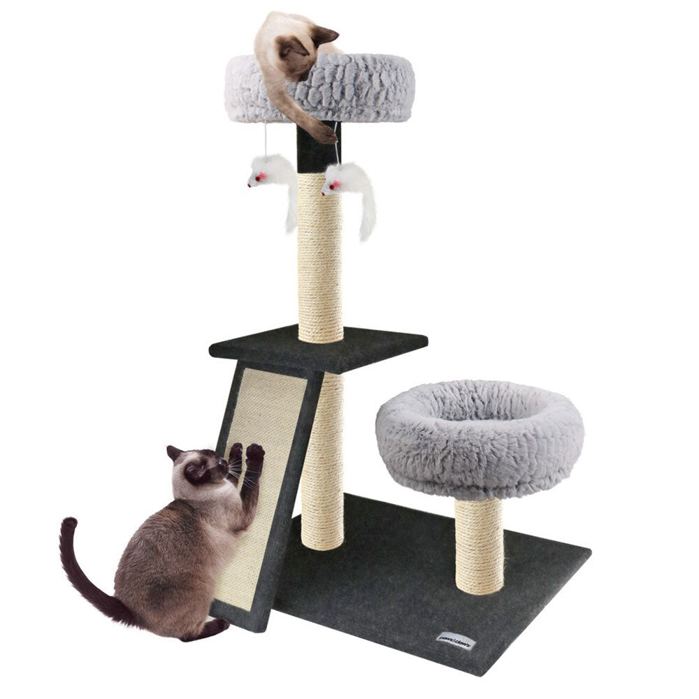 77634-paws-claws-catsby-scratching-post-with-ramp-double-lounger