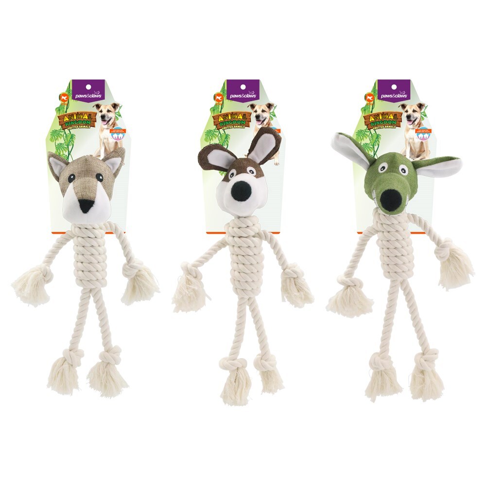 79287-paws-claws-animal-kingdom-knotted-pet-toy-assorted