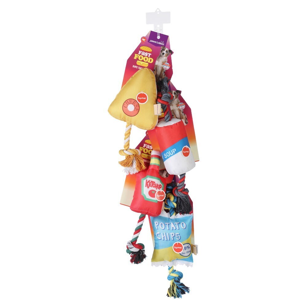 79478-paws-claws-fast-food-rope-tugger-toy-40x10cm-assorted