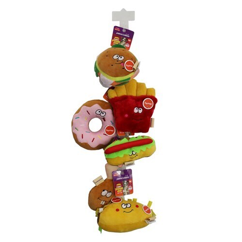 79485-paws-claws-fast-food-plush-clip-strip-17cm-assorted