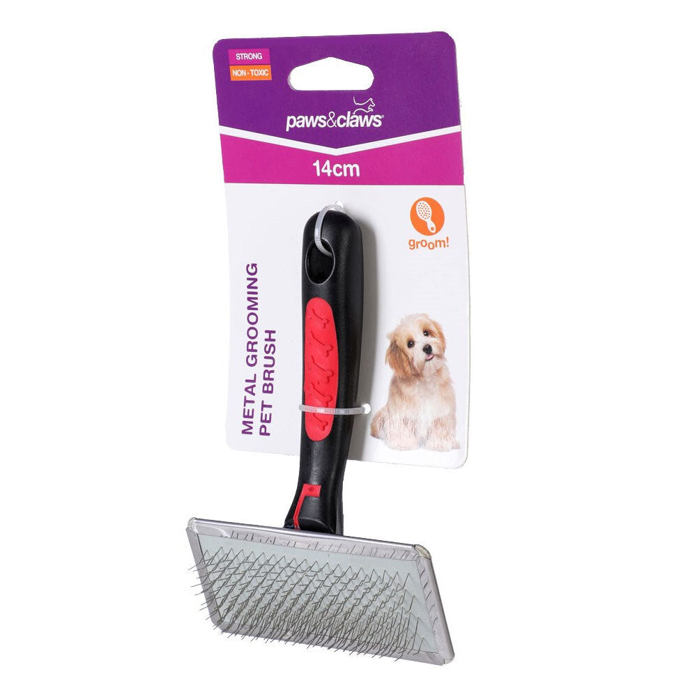 79539-paws-claws-14cm-metal-grooming-pet-brush