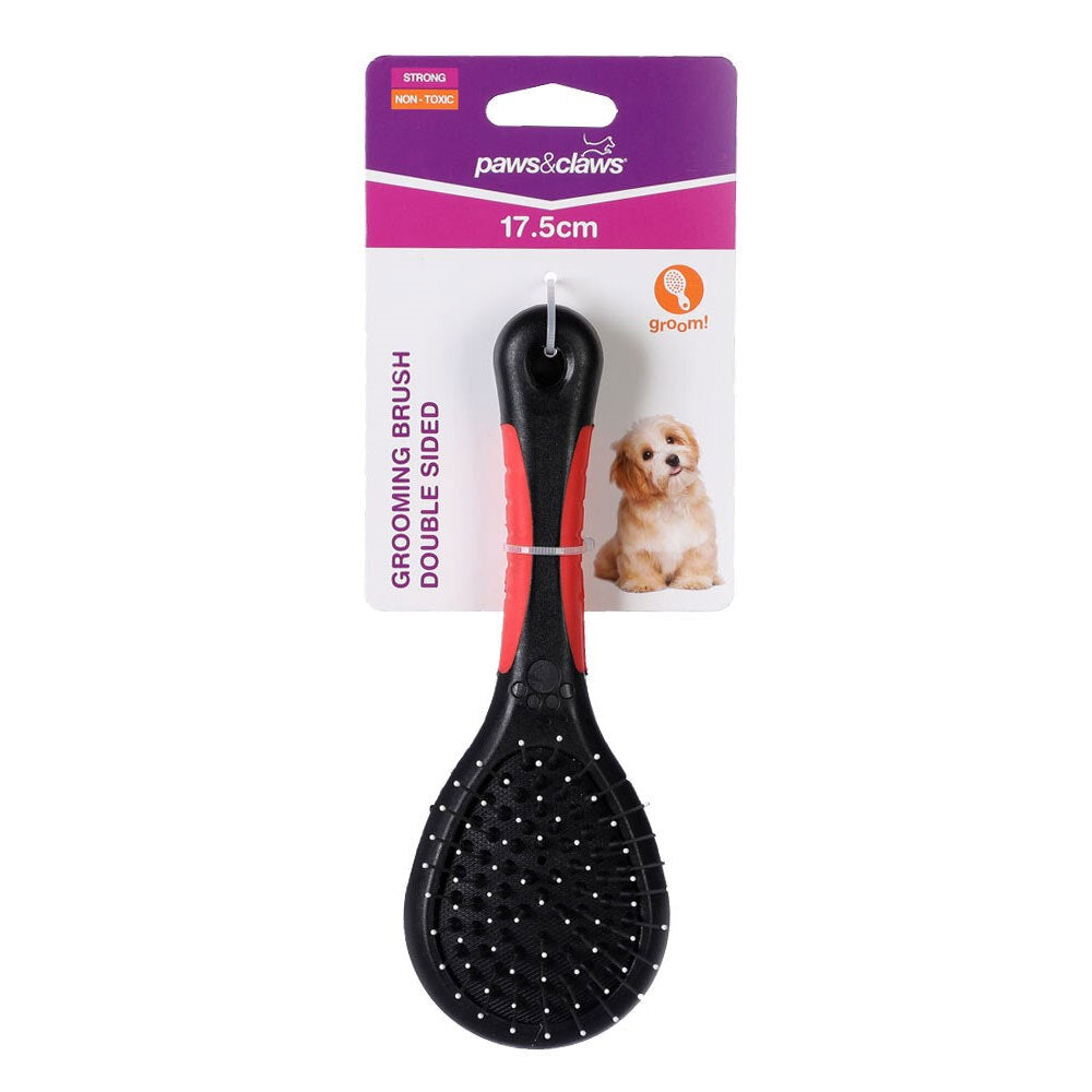 79546-paws-claws-17-5cm-double-sided-grooming-brush