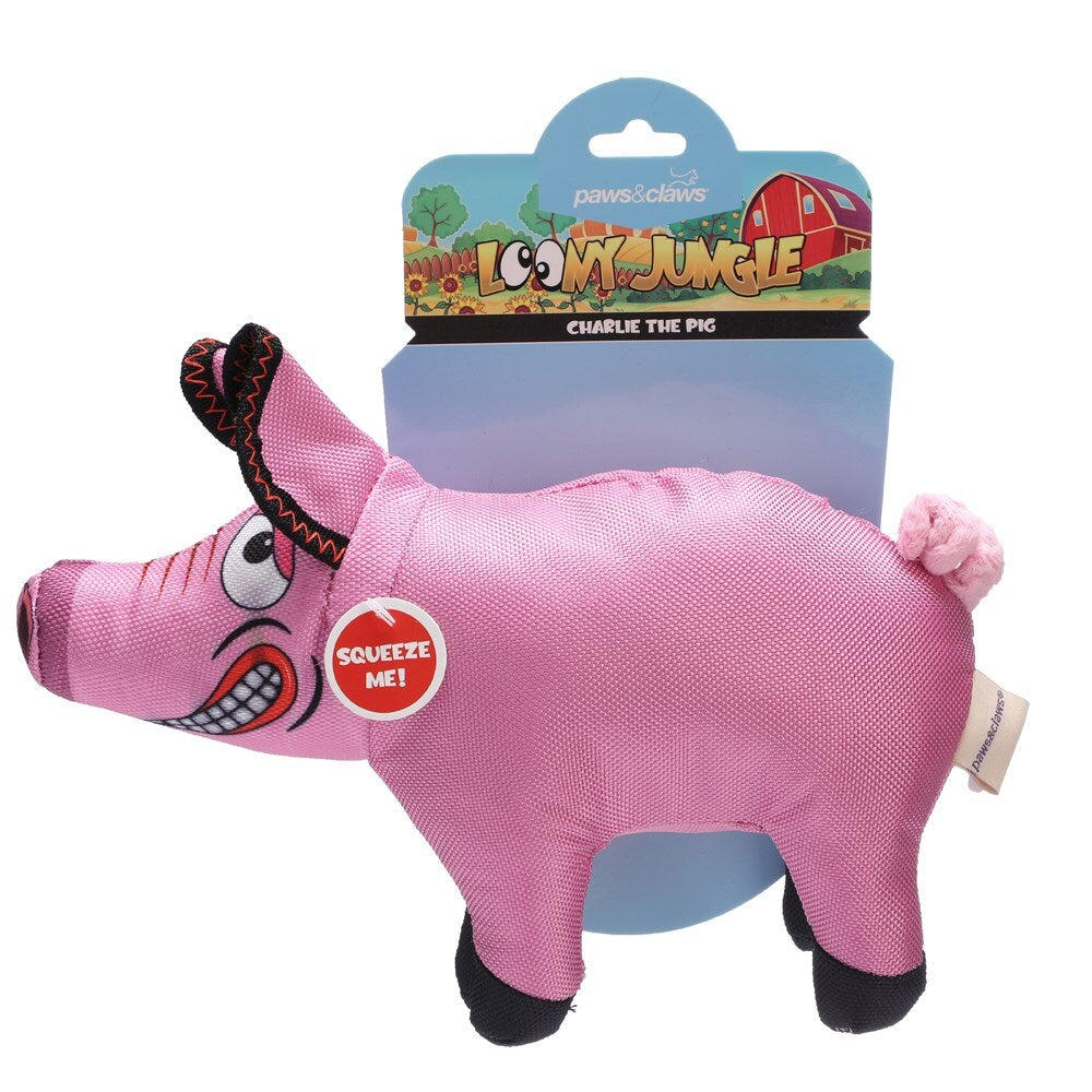 81389-paws-claws-23cm-loony-jungle-dog-pet-plush-toy-assorted