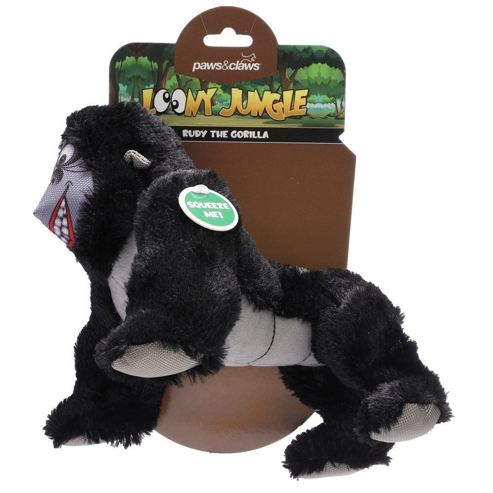 81389-paws-claws-23cm-loony-jungle-dog-pet-plush-toy-assorted