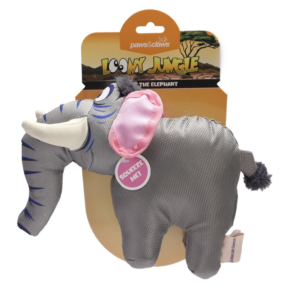 81389-paws-claws-23cm-loony-jungle-dog-pet-plush-toy-assorted