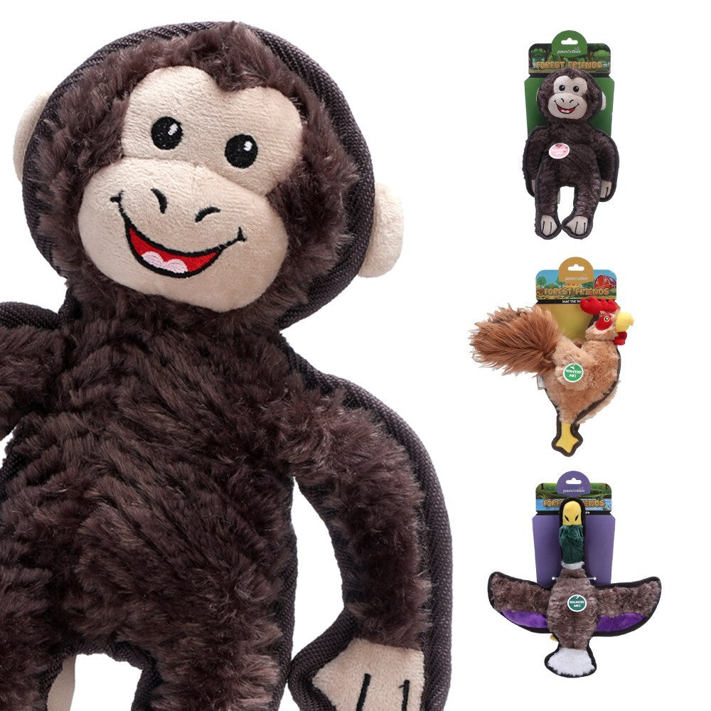 81440-paws-claws-30cm-forest-friends-ruff-dog-pet-plush-toy-assorted