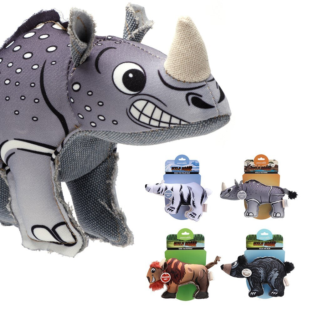 81471-paws-claws-26cm-wild-roar-animalz-oxford-dog-pet-toy-assorted