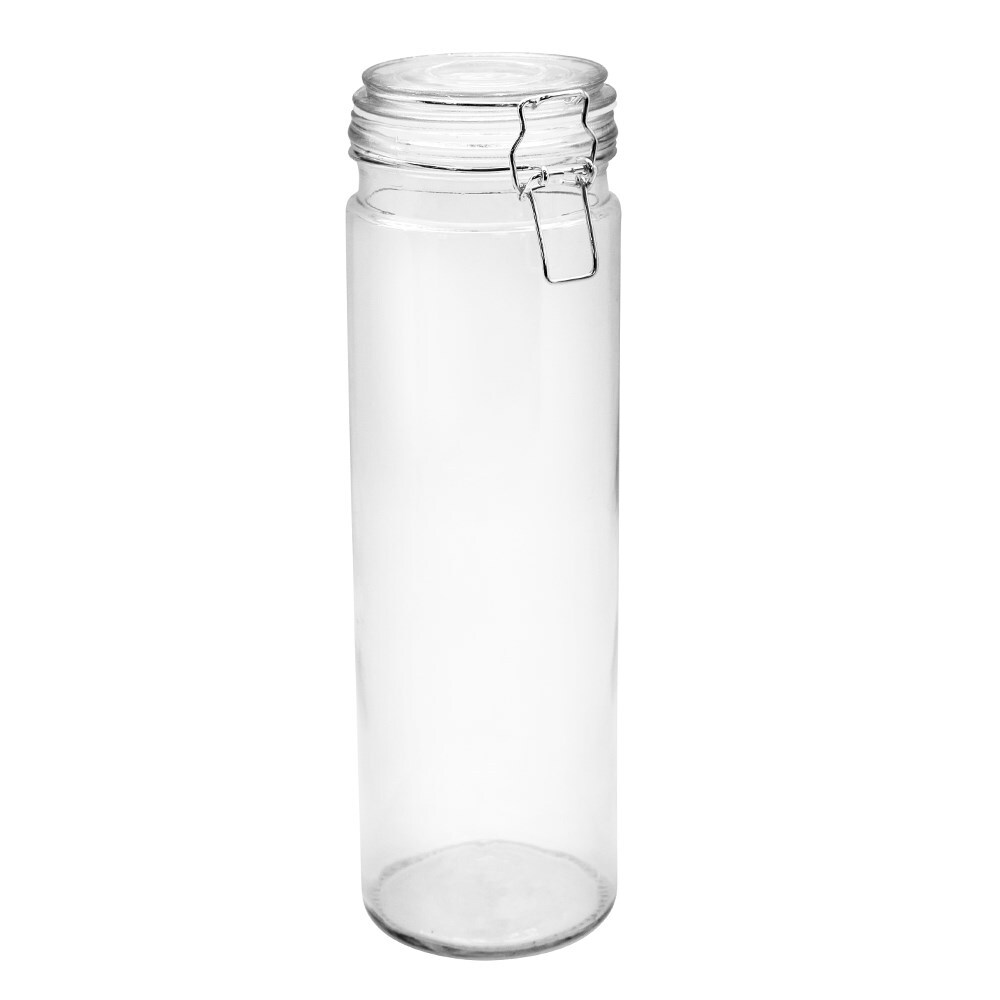 83291-lemon-lime-fresco-32-5cm-2l-glass-clip-jar-clear