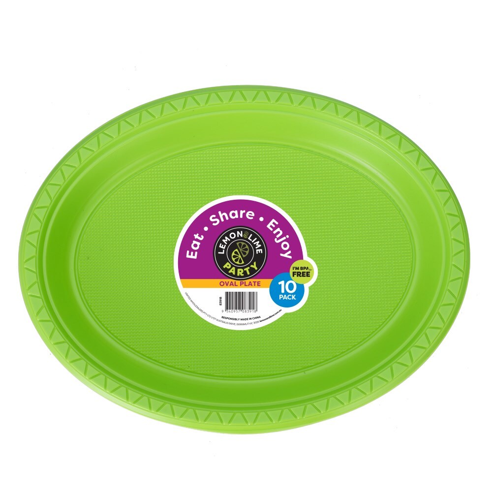 83918-10pk-lemon-lime-27cm-party-oval-plate-coloured-assorted