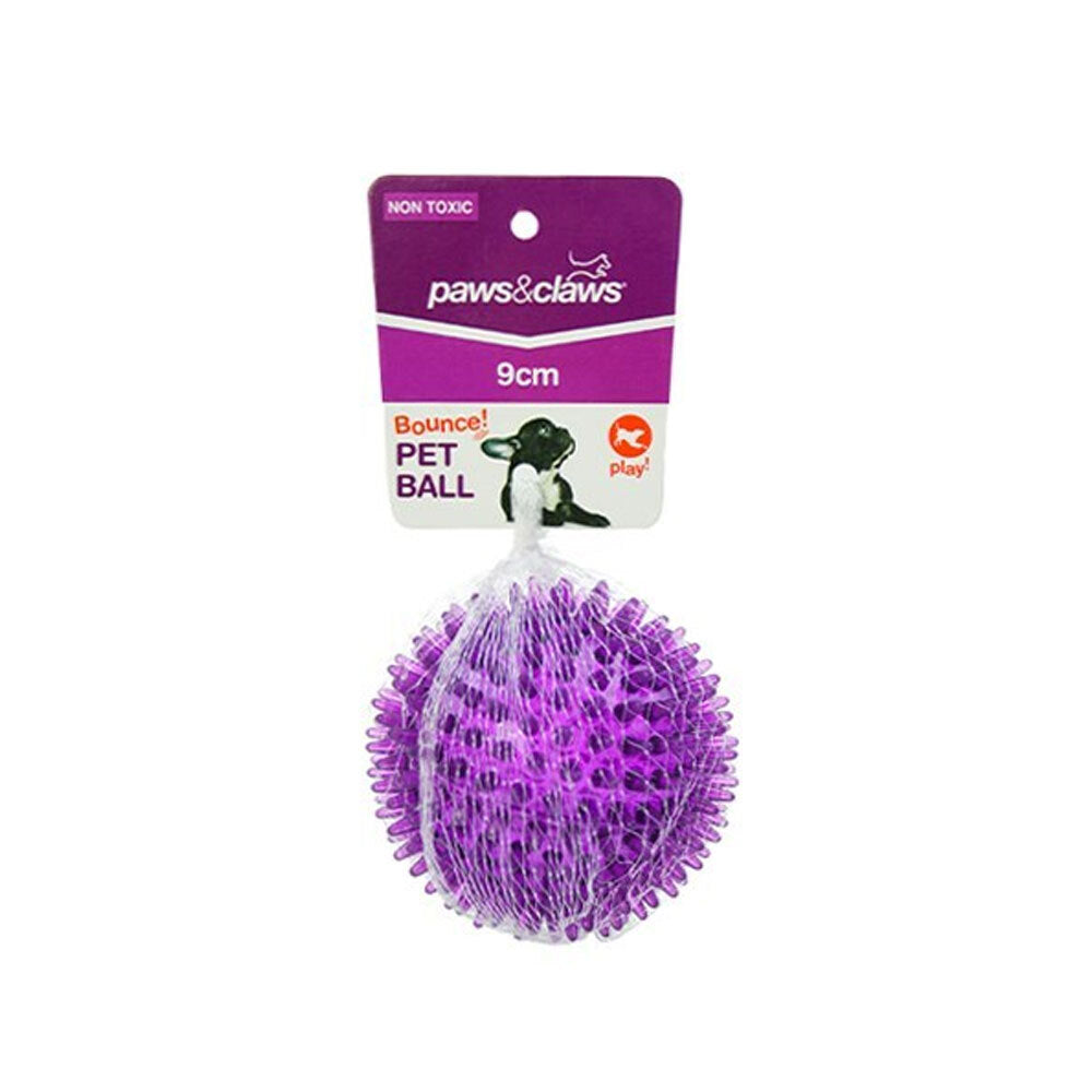 85240-paws-and-claws-spikey-ball-tpr-pet-toy-9cm-asstd-colour
