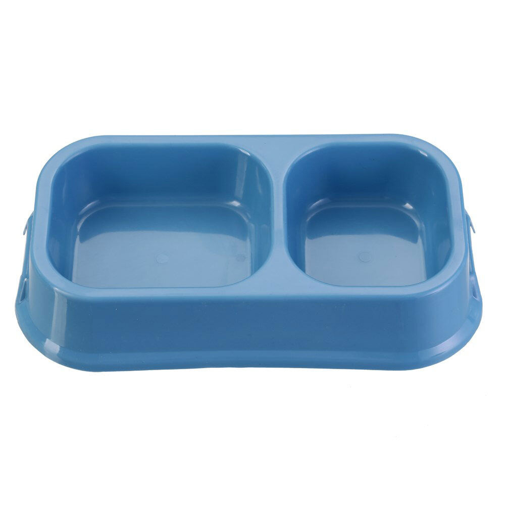85486-paws-claws-32cm-pet-essentials-large-square-dual-pet-bowl-assorted