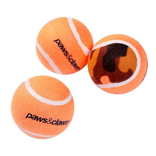 85509-3pk-paws-claws-tennis-balls-6cm-assorted