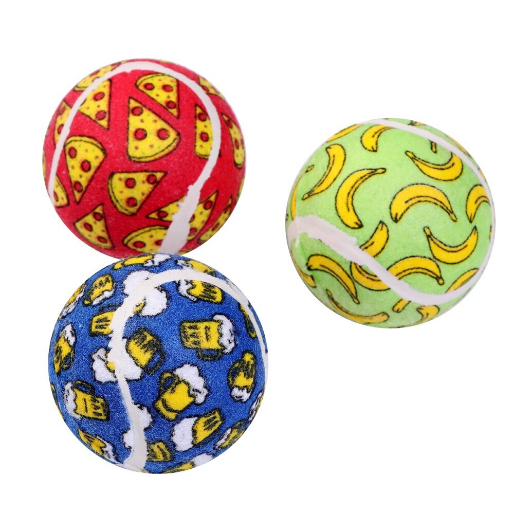 85516-3pk-paws-claws-tennis-balls-6cm-printed-assorted