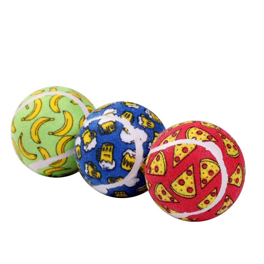 85516-3pk-paws-claws-tennis-balls-6cm-printed-assorted