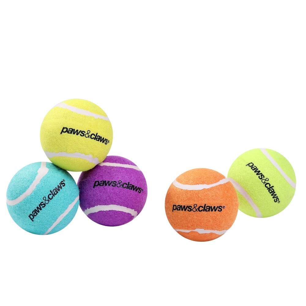 85530-5pk-paws-claws-tennis-balls-6cm-asstd-colours-solid