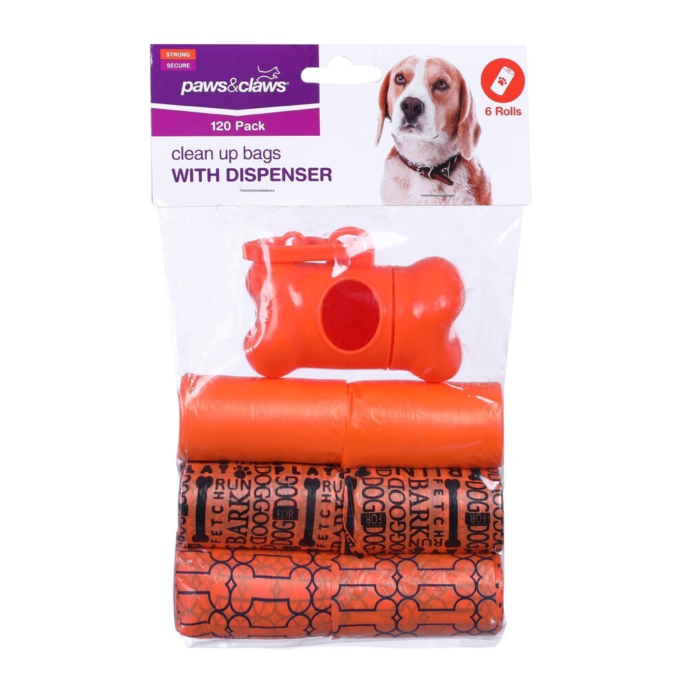85813-paws-claws-clean-up-bags-dispenser-6-rolls-120-bags-31-5x22cm-printed-assorted