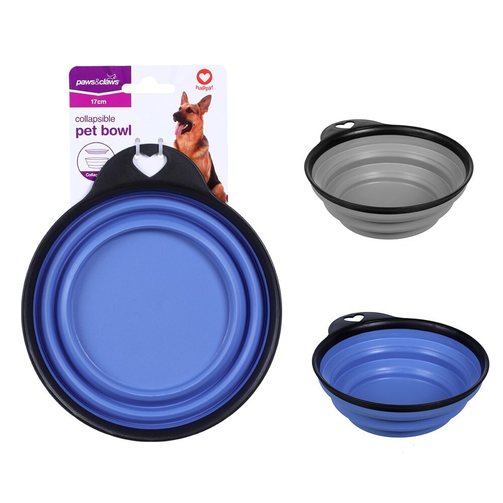 85851-paws-claws-collapsible-pet-bowl-17x14x5cm-assorted
