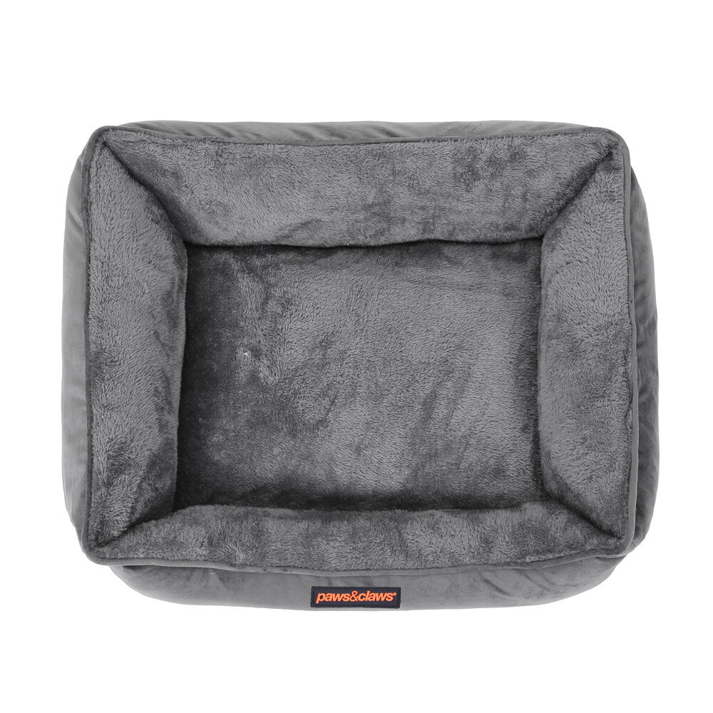 87947-paws-claws-moscow-walled-small-bed-60x50x18cm-grey