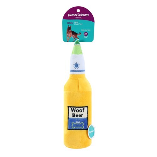 88180-b-paws-claws-beer-plush-toy-29cm-bottle