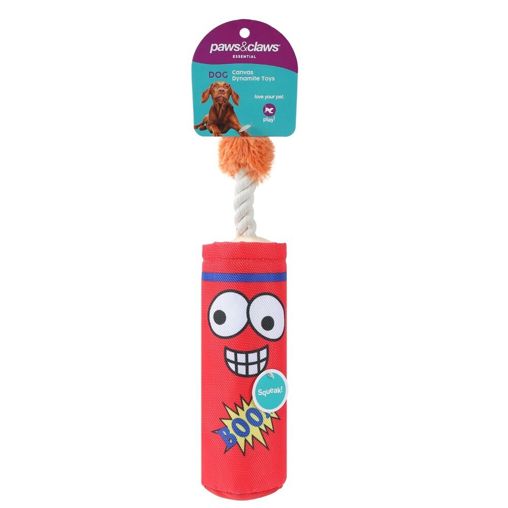 88203-paws-claws-dynamite-oxford-squeaky-toy-clip-strip-18x7cm-assorted