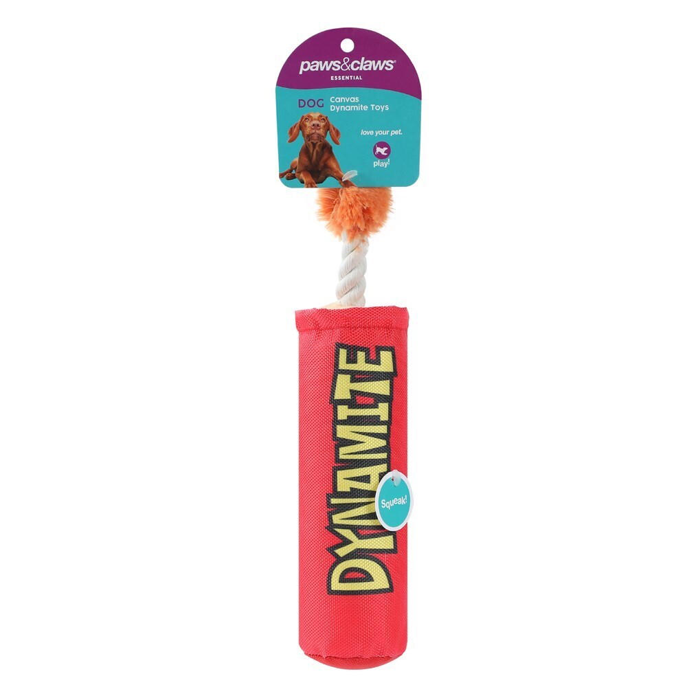 88203-paws-claws-dynamite-oxford-squeaky-toy-clip-strip-18x7cm-assorted