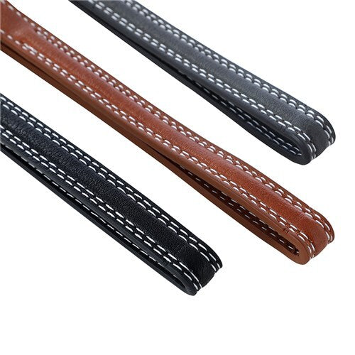88241-paws-claws-30-45cm-leather-look-padded-dog-collar-w-stitch-small-assorted